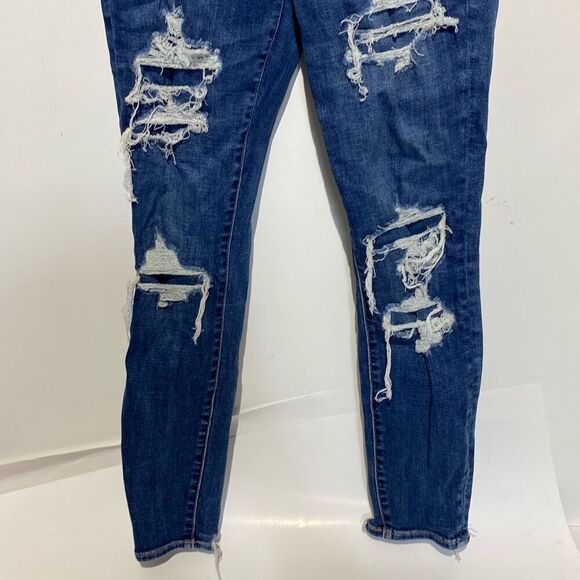 American Eagle Women's Blue Next Level Stretch High Rise Jegging Size 10 - Picture 2 of 11